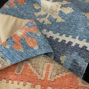 Canyon Oasis 70” runner in decorative southwestern design with solid backing